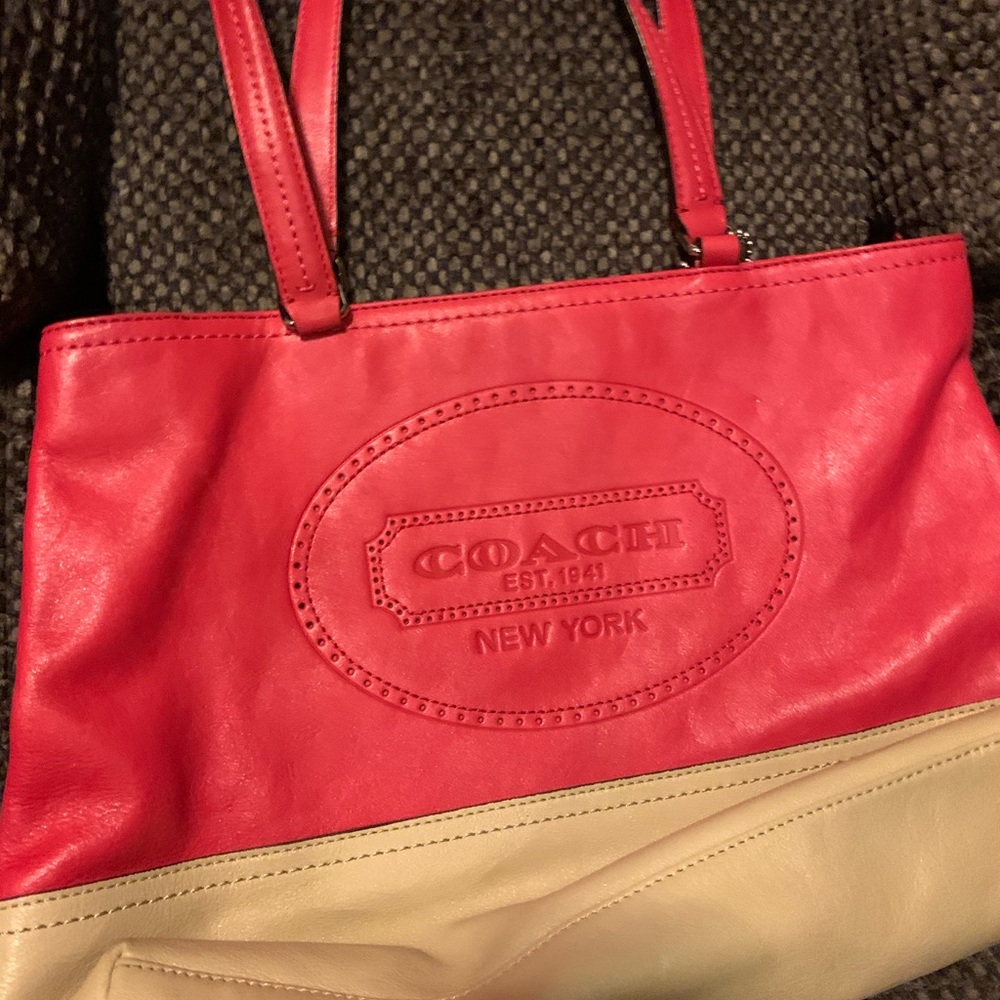 Coach leather purse